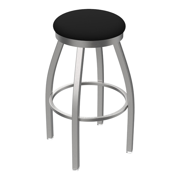 Holland Bar Stool Co OD802 Misha Stainless Steel 25 Swivel Outdoor Counter Stool with Breeze Black Seat OD80225SSOD004 - main